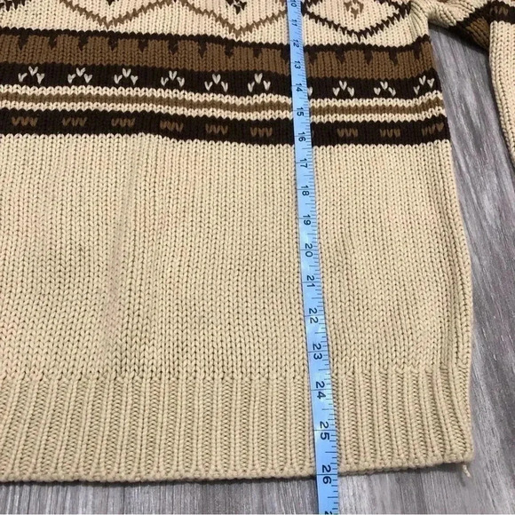 Vtg K-Mart Women’s Pullover Turtleneck Sweater Aztec Print  Grandma core Hippie - Picture 4 of 12